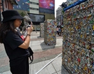 Artworks made of compressed cans displayed in streets of Taipei