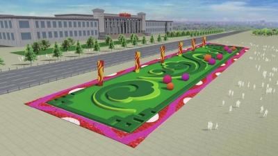 天安門廣場開始國慶花卉布置 將設舉行大花籃(圖) 天安門廣場開始國慶花卉布置 將設舉行大花籃(圖)