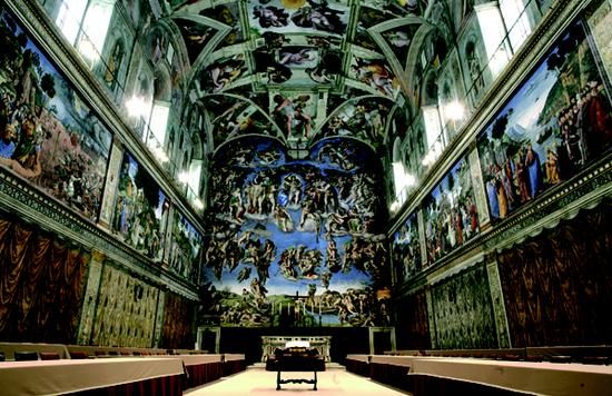 　米開朗基羅的天頂壁畫