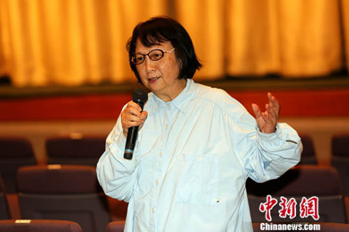 圖為辜懷群日前出席臺北新劇團的一場記者會。 <a target='_blank' href='http://103.249.53.35/gate/big5/www.chinanews.com/'><p  align=