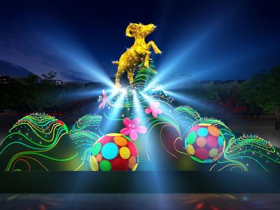 臺北公布燈節主燈“金喜羊”亮相（圖）