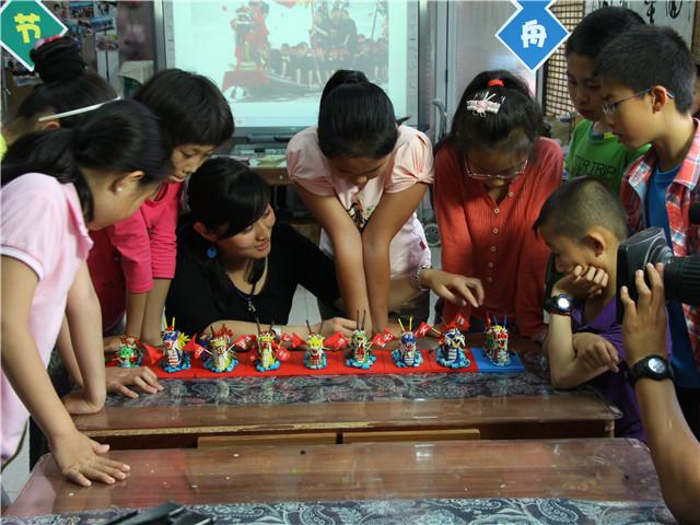 北京豐臺少年宮舉辦“賽龍舟鬧端午”面塑制作比賽