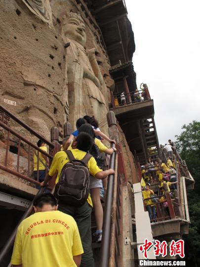 甘肅麥積山石窟“數字化”續說千年佛教文化（圖）