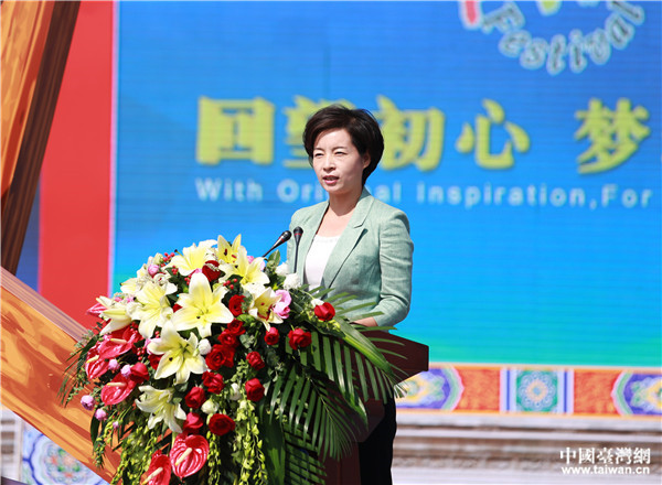 2017平遙國際攝影大展組委會主任、中共平遙縣委書記武曉花。（中國臺灣網 劉燕萊 攝）