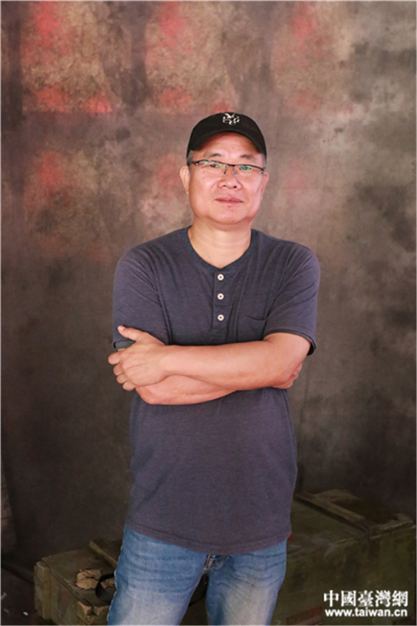 臺灣攝影家林添福。（中國臺灣網 劉燕萊 攝）