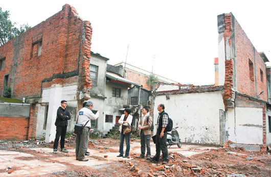 臺灣二戰遺址“寡婦樓”被偷拆兩堵牆（圖）