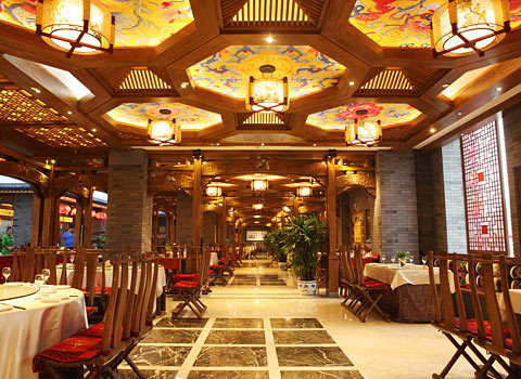 位于北京前門的劉老根會所豪華內景。