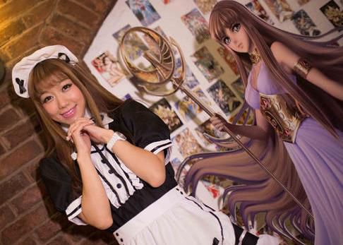 聖鬥士主題餐廳亮相北京 女仆雅典娜為您服務（圖）