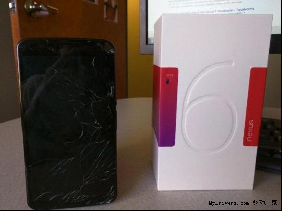 Nexus 6屏幕碎裂後：谷歌免費換！