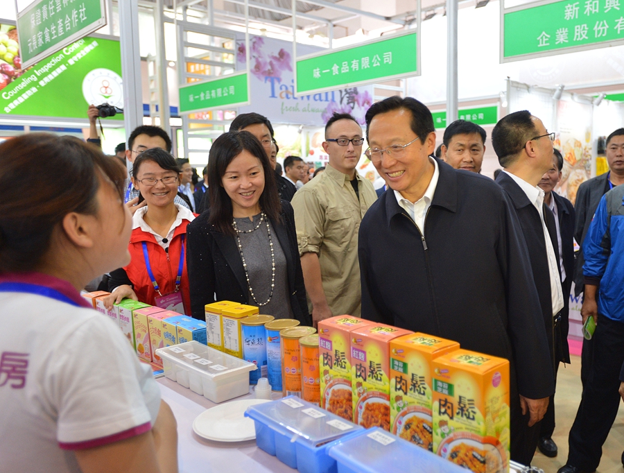 農業部長韓長賦參觀臺灣展區