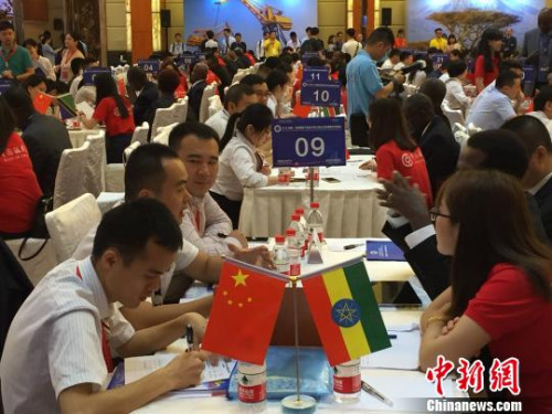 洽談會現場。 付敬懿 攝