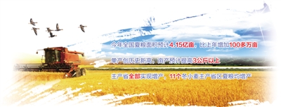 全國夏糧收獲超九成 11連豐成定局