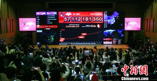 天貓“雙11”成交571億2.78億個包裹上路(圖)