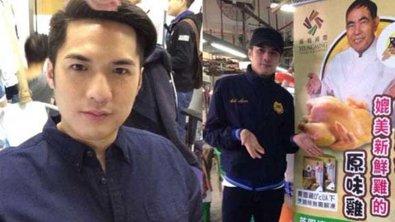 香港男星轉行賣雞親坐地鐵親自上門送雞