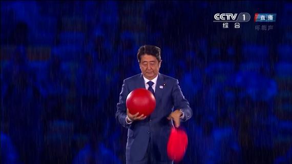 安倍晉三化身馬里奧登場里約閉幕式
