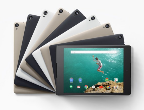 全新谷歌Nexus9發布（圖片引自谷歌）
