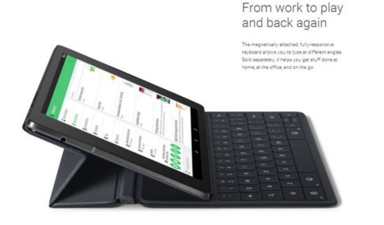 全新谷歌Nexus9發布（圖片引自谷歌）