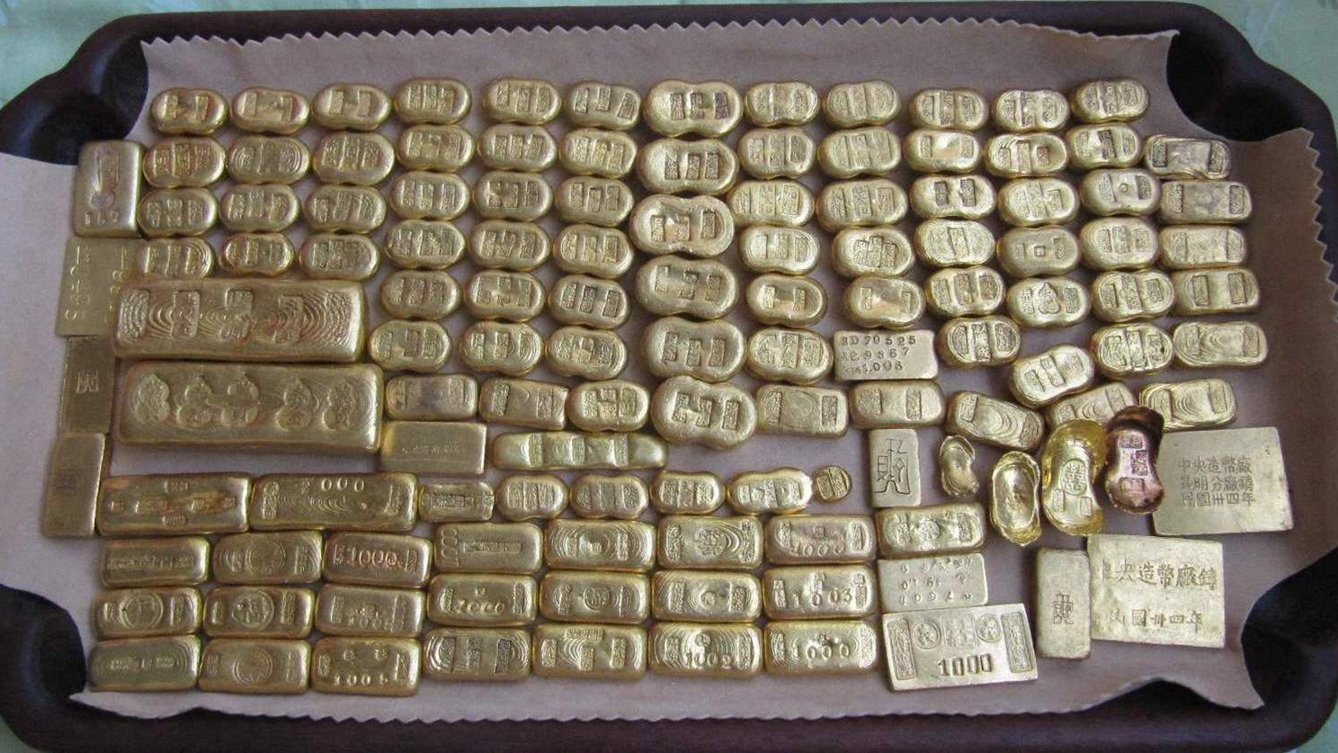 蔣介石當年到底搬運了多少黃金去臺灣？圖片