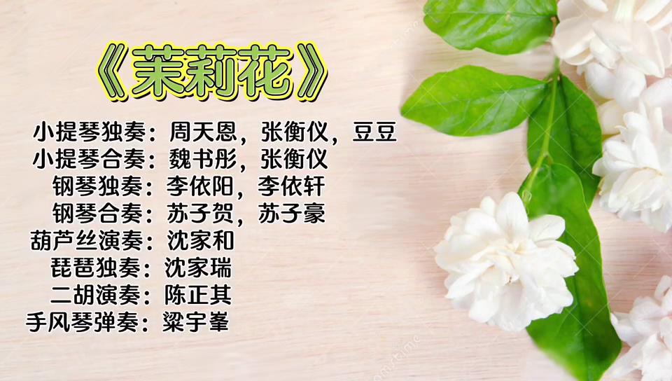 《茉莉花》演奏圖片