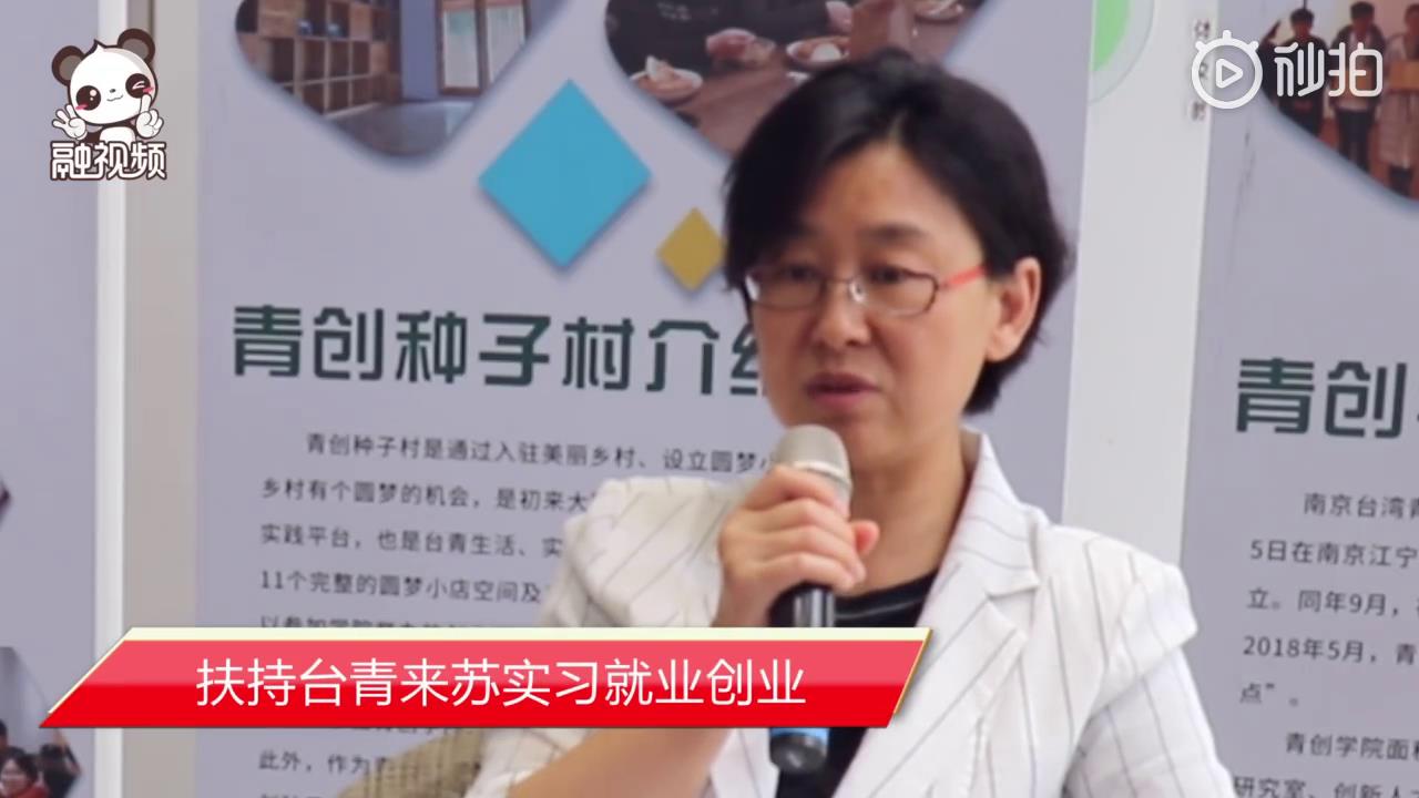 江蘇省臺辦主任練月琴：扶持臺青來蘇實習就業創業圖片